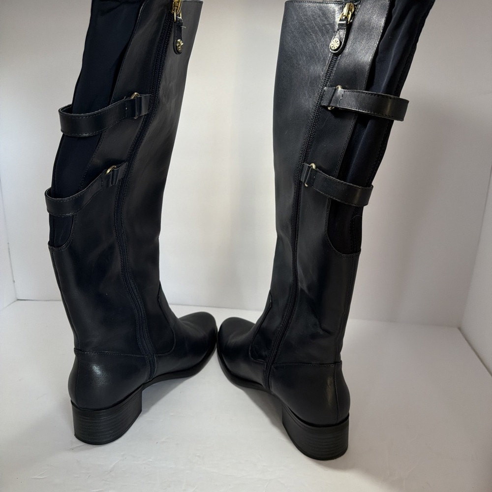 isaac mizrahi live boots Angela 8W Black Riding Boots - Picture 7 of 9